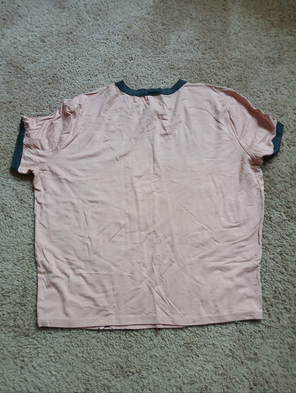 Panda Print Pink Ringer Tee - Picture 2 of 3